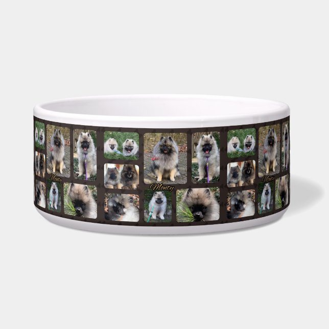 Tigela Prato de cão cerâmico (Frente)