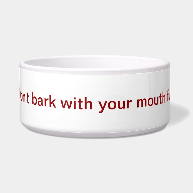 Tigela Prato do alimento para cães (Frente)