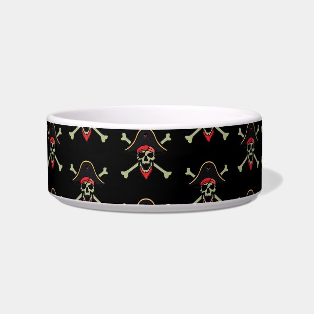 Tigela Prato do animal de estimação do pirata (Esquerda)