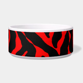 Tigela Prato do cão do impressão do tigre para esse