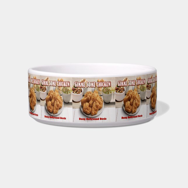 Tigela prato humorístico para animais de estimação (Frente)