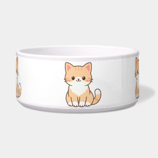 Tigela Presente Personalizado de Gato Fofo – Nome de Anim
