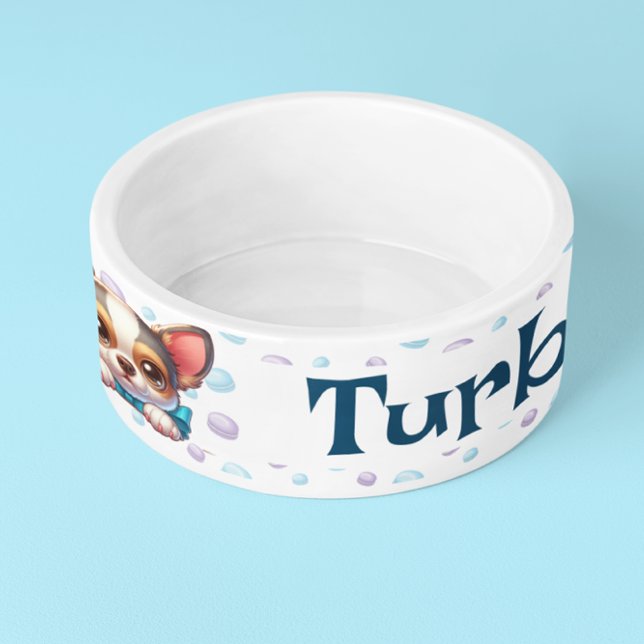 Tigela Presente Personalizado de Pet Bowl de Gato de Cão  (Criador carregado)
