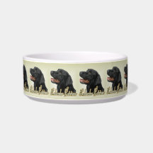 Presentes de Arte Preto Labrador Retriever