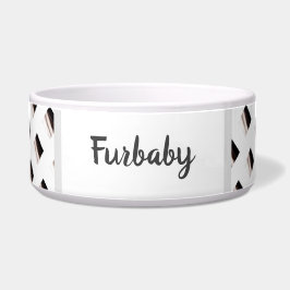 Tigela Preto e Branco Padrão