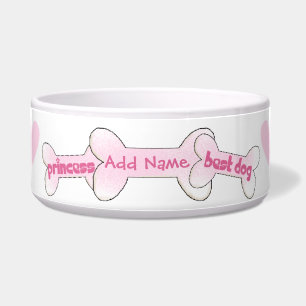 Tigela Princesa personalizada Melhor Cão Animal de