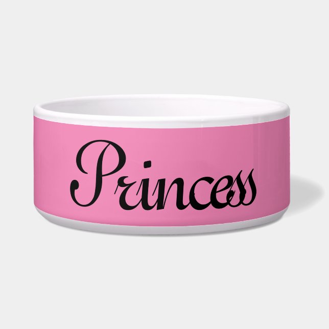 Tigela Princesa Pet Bowl, Pele Infantil de Peles (Frente)