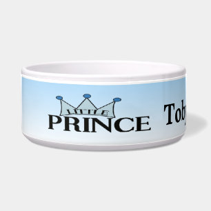 Tigela Príncipe azul bacia personalizada do cão da coro