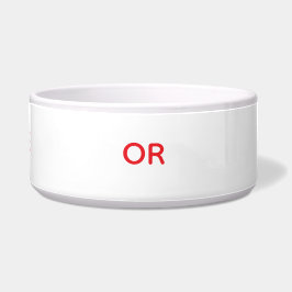Tigela Pulse Leal Pulseira com chave Red e White