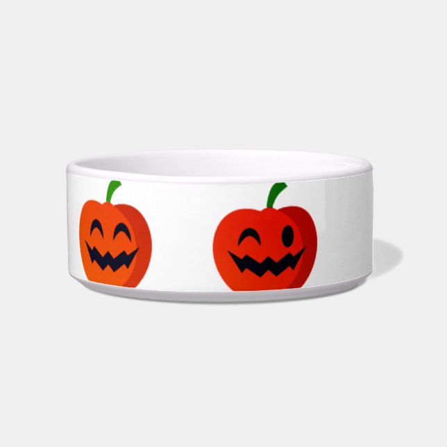 Tigela Pumpkins Cerâmica Pet Bowl (Direita)