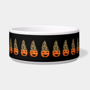 Tigela Pumpkins de Chapéu Leopardo Bonito
