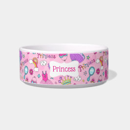 Tigela Pup Rosa Princesa Pet Bowl