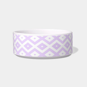 Tigela Púrpura e padrão de diamante branco
