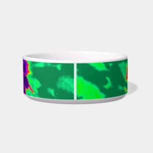 Tigela Púrpura e verde Tie Dye
