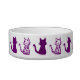 Tigela Púrpura Gatos - Prato Pequeno Pet Bowl (Esquerda)