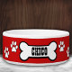 Tigela Pw Imprime Pet Bowl Personalizado Vermelho (Criador carregado)