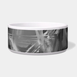 Tigela Quadrados manchados de cinza preta, 'pinceladas er