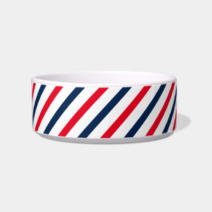 Tigela Quarto de julho vermelho branco listras patriótic