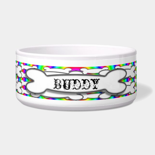 Tigela Rainbow Bone por Kenneth Yoncich (Frente)
