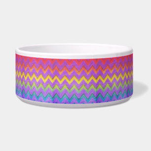 Tigela Rainbow Chevron por Shirley Taylor