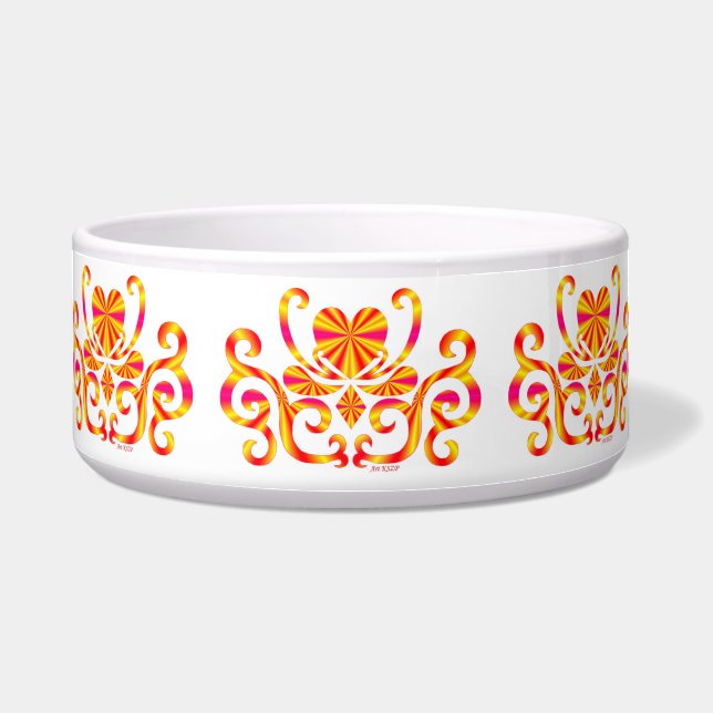 Tigela Rainbow Heart e Lily (Frente)
