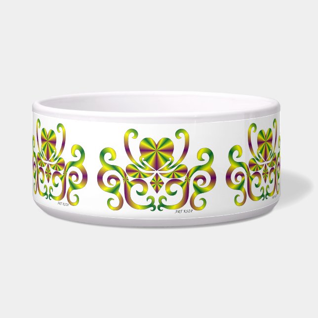 Tigela Rainbow Heart e Lily (Frente)