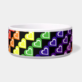 Tigela Rainbow hearts
