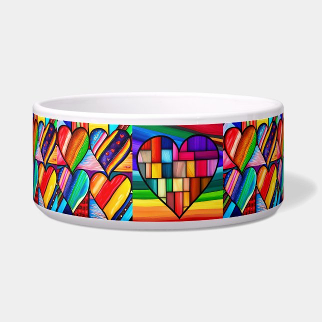 Tigela Rainbow Hearts Delight: Apaixonado (Direita)