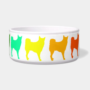 Tigela Rainbow Samoyed Pet Bowl