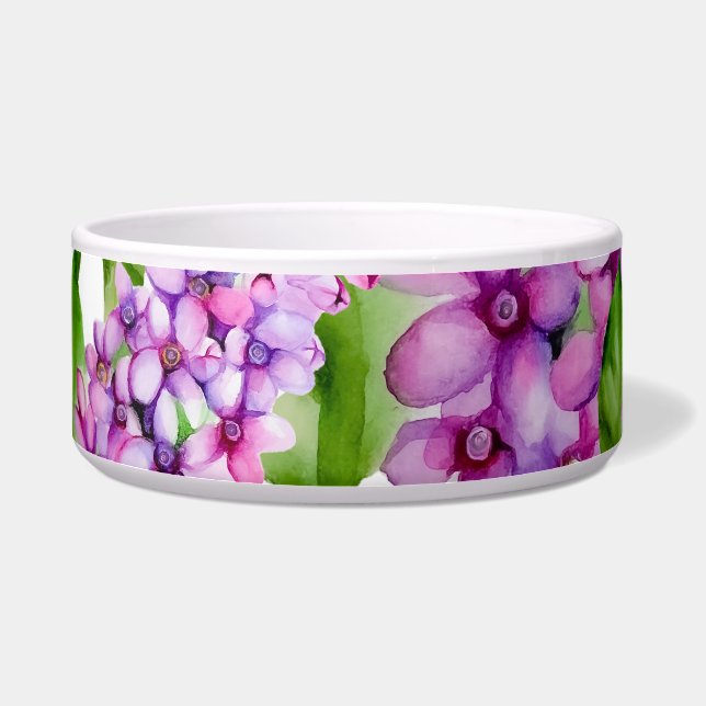 Tigela Ramificação lilática de aquarela elegante (Esquerda)