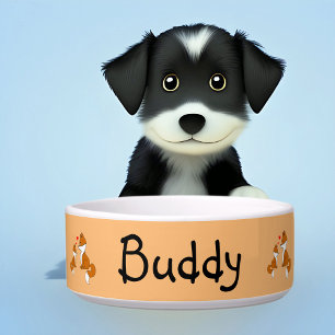 Tigela Raposa-de-bico com coração, desenhada à mão