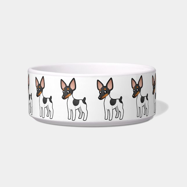 Tigela Rato Terrier dos desenhos animados/Fox Terrier do (Frente)