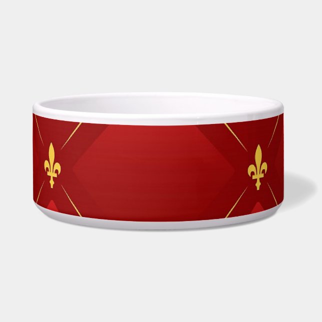 Tigela Red and Dourado Art Nouveau (Frente)