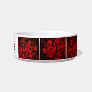 Tigela Red Hearts Pet Bowl
