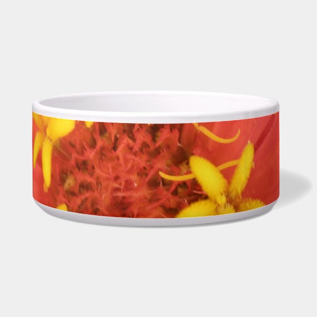 Tigela Red Zinnia Macro Dog Bowl (Frente)