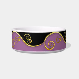 Tigela Redemoinho roxo-preto
