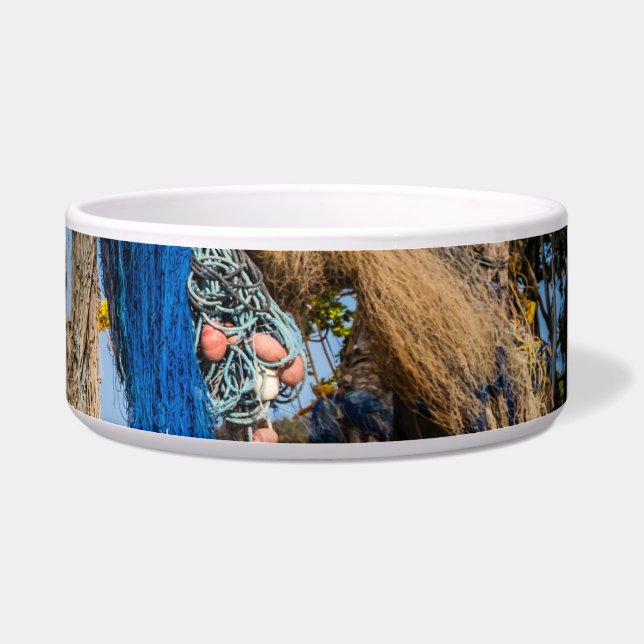 Tigela Redes de pesca que secam na praia (Direita)