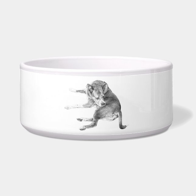 Tigela Refeição do Cachorro Feliz (Frente)