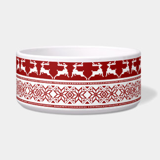 Tigela Reindeado Escandinavo de Natal Nórdico