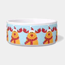 Tigela Reindeer de Natal Pet Bowl