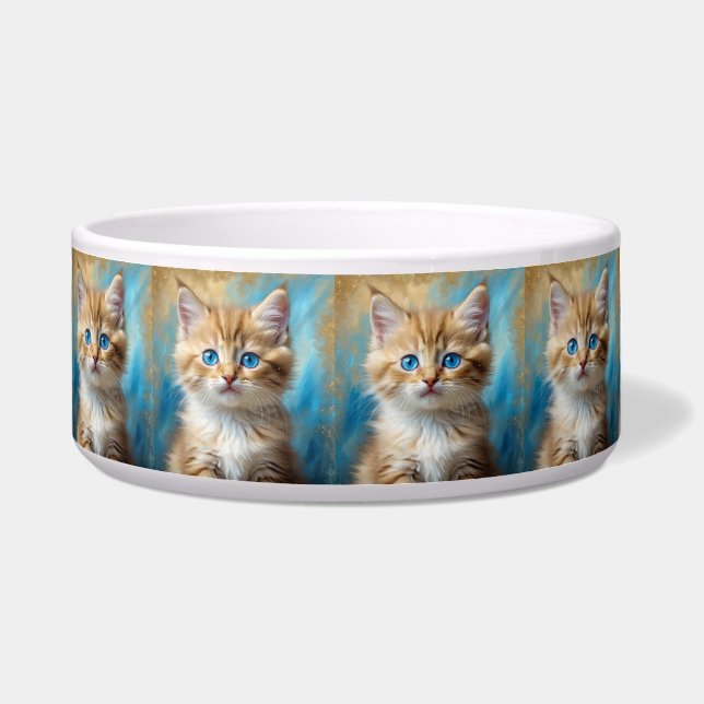 Tigela Retrato Gato Adorável (Frente)