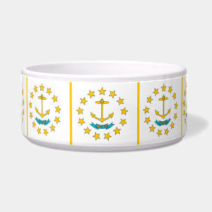 Tigela Rhode Island State Flag Pet Bowl