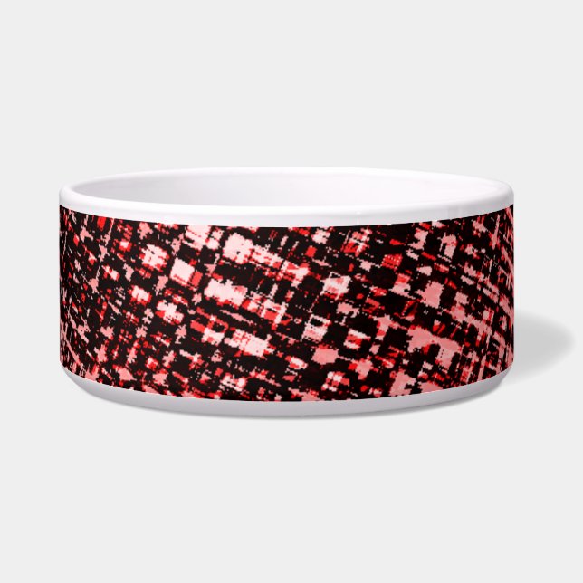 Tigela Riscos cruzados e borões na cor pêsseg ou salmão (Esquerda)