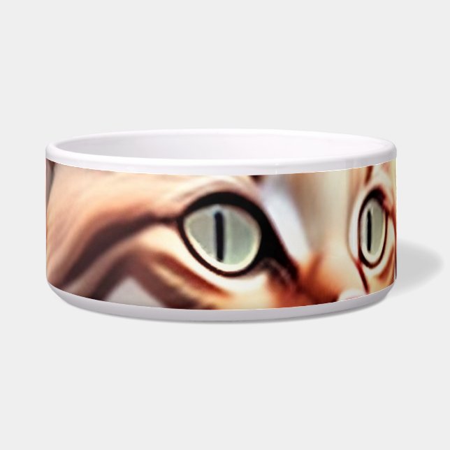 Tigela Romantik Katze mit Blumen (Frente)