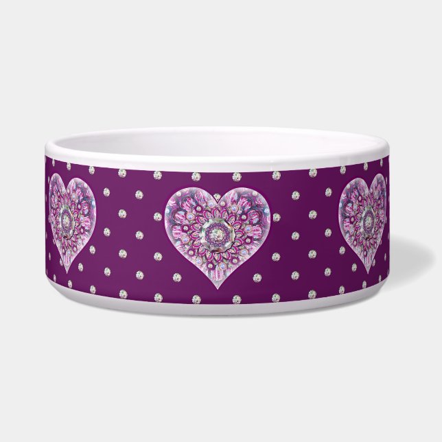 Tigela Rosace vermelho cardinal (Frente)