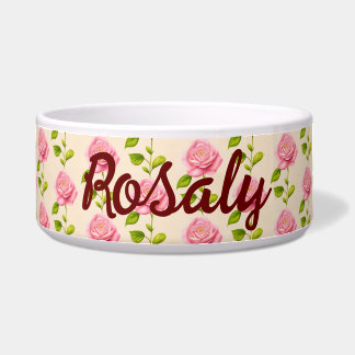 Tigela Rosen Muster rosa pink