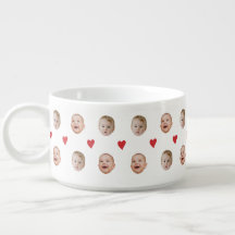 Rosto de Bebê Fofo Personalizado 2 Fotos