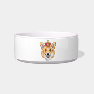 Tigela Royal Smiling Corgi Dog Bowl