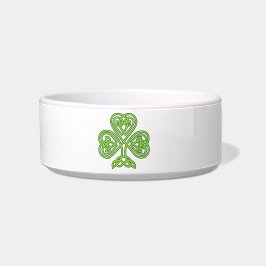 Tigela Rua, Shamrock Clover Pet Bowl do Dia de Patrick