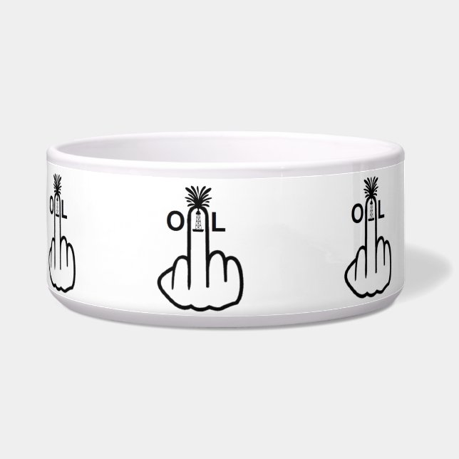 Tigela Sacudir De Óleo De Pet Bowl (Esquerda)